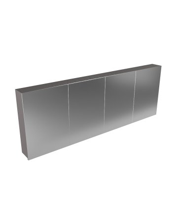 Mondiaz Cubb spiegelkast 200x70x16cm kleur dark grey met 4 deuren