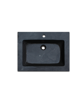 Sani DeLuxe Wastafel Trend Stone natuursteen 60, zonder kraangat