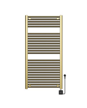 Elara elektrische radiator Smart WiFi 118,5 x 60 cm geborsteld messing PVD