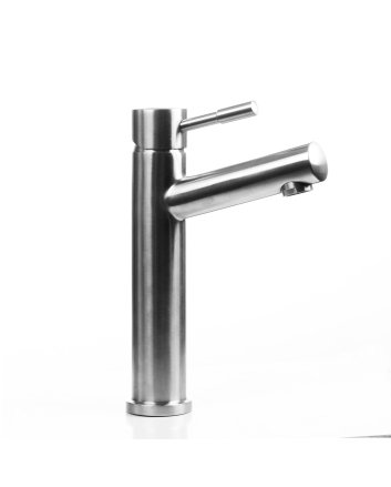 Sani DeLuxe Wastafelmengkraan opbouw rond 25 cm RVS
