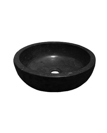 Wiesbaden Raw waskom rond 40x12 cm hardsteen gezoet