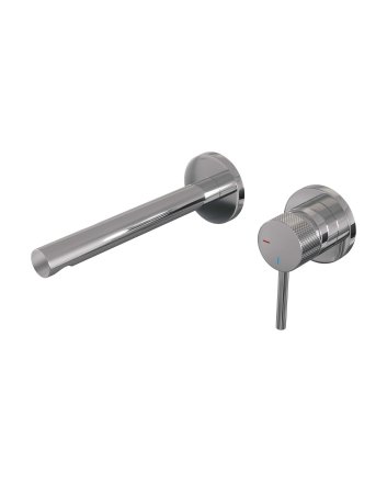 BRAUER Chrome Carving inbouw wastafelmengkraan met rechte uitloop en rozetten model A1 chroom