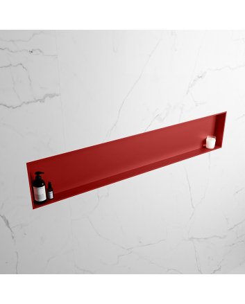 Mondiaz Easy Nis 149,5x29,5cm in solid surface kleur Fire | Fire. 1 vak  geschikt voor in- of opbouw