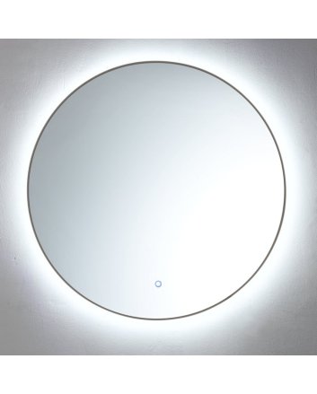 Sani DeLuxe Ronde spiegel Gun Metal met LED verlichting, 3 kleur instelbaar & dimbaar 80
