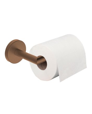 Alonzo toiletrolhouder met vaste arm geborsteld brons koper