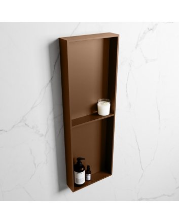 Mondiaz Easy Nis 149,5x29,5cm in solid surface kleur Rust | Rust. 2 vakken geschikt voor in- of opbouw