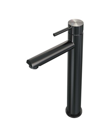 BRAUER Gunmetal Edition verhoogde opbouw wastafelmengkraan model A gunmetal geborsteld PVD
