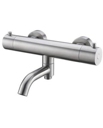 304 thermostatische badmengkraan 15 cm RVS