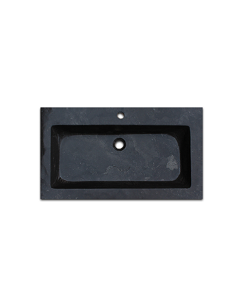 Sani DeLuxe Wastafel Trend Stone natuursteen 80, zonder kraangat
