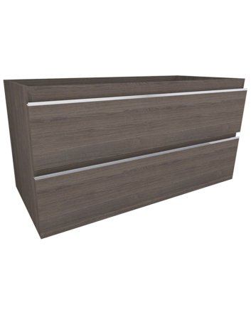 Tigris onderkast met 2 laden 100 x 46 cm houtnerf grijs