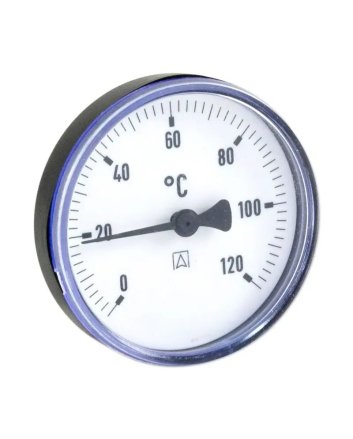 Afriso Thermometer 0-120°C achteraansluiting 1/2" Ø63 mm lengte 40 mm