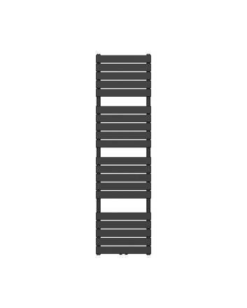 180x50 cm - 900 Watt  - Ecorad Florence - Mat Zwart - Handdoekradiator | Designradiator