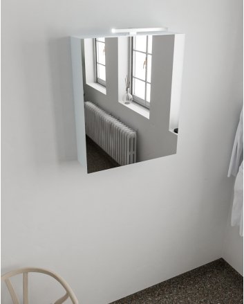 Mondiaz Cubb spiegelkast 60x70x16cm kleur clay met 1 deur