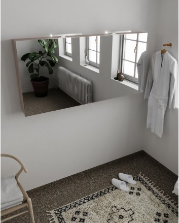 Mondiaz Cubb spiegelkast 150x70x16cm kleur smoke met 3 deuren