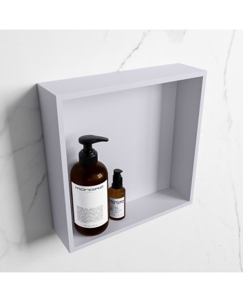Mondiaz Easy Nis 29,5x29,5cm in solid surface kleur Cale | Cale. 1 vak  geschikt voor in- of opbouw