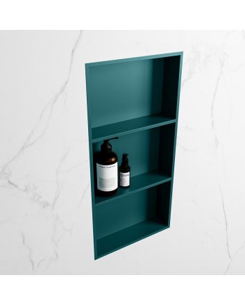 Mondiaz Easy Nis 59,5x29,5cm in solid surface kleur Smag | Smag. 3 vakken  geschikt voor in- of opbouw