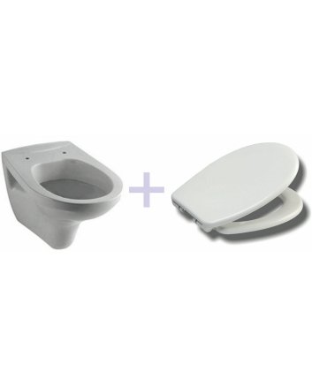 Geberit wandcloset met Ultimo 3.0 toiletzitting softclose en quick release glans wit