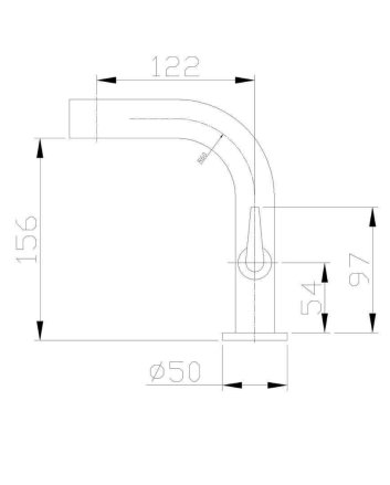 Alpha fonteinkraan 1/2" chroom