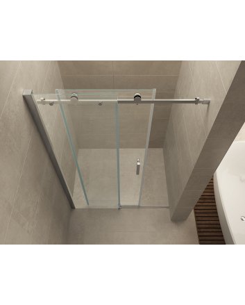 Slide nis schuifdeur 1100 x 2000 x 8 mm nano helder glas/chroom