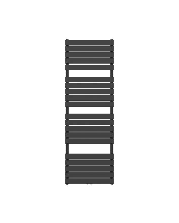 180x60 cm - 1025 Watt - Ecorad Florence - Mat Zwart  - Handdoekradiator | Designradiator