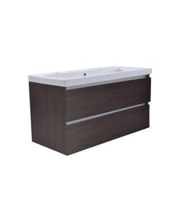 Vision onderkast met 2 laden 100 x 46 cm houtnerf grijs