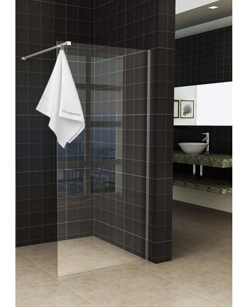 Sita inloopdouche met handdoekhouder 90x200 cm chroom/8 mm helder glas met Nano coating