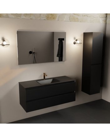 Mondiaz Aivy 120cm badmeubel Urban, wastafel Urban solid surface midden 1 kraangat