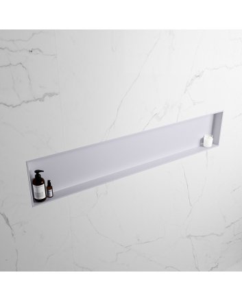 Mondiaz Easy Nis 149,5x29,5cm in solid surface kleur Cale | Cale. 1 vak  geschikt voor in- of opbouw