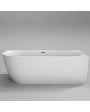 Sani DeLuxe Vrijstaand hoekbad Moon Wit Rechts