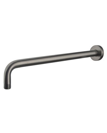 Caral douchearm met muurbevestiging 45 cm gunmetal