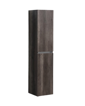 Sani DeLuxe Trendline basic kolomkast met greeplijst aluminium Century Oak
