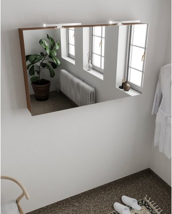 Mondiaz Cubb spiegelkast 120x70x16cm kleur rust met 2 deuren