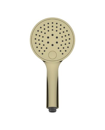 UniMatch handdouche 3 standen Ø 12 cm geborsteld messing