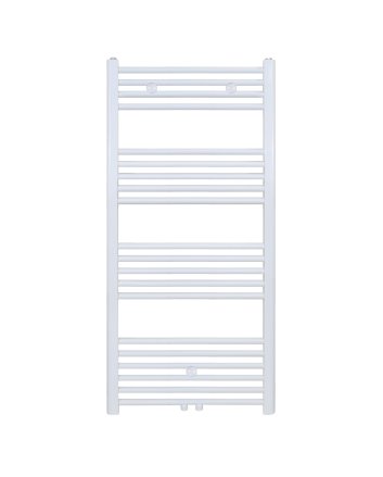 120x40 cm - 550 Watt - Ecorad Handdoekradiator - Wit (RAL9016) - Universal-6 aansluitpunten
