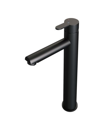 BRAUER Black Edition verhoogde opbouw wastafelmengkraan model D mat zwart