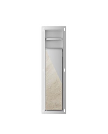 Rocko toiletrol- en borstelhouder inbouw betegelbaar RVS