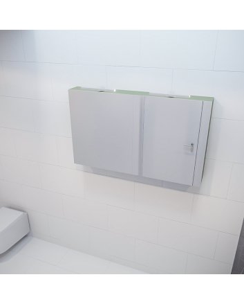 Mondiaz Cubb spiegelkast 120x70x16cm kleur army met 2 deuren