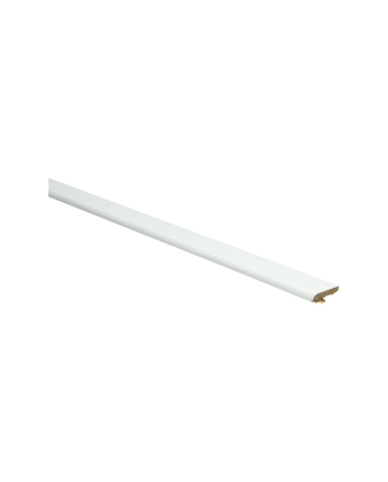 Plakplint eiken wit gelakt | 2.4 meter