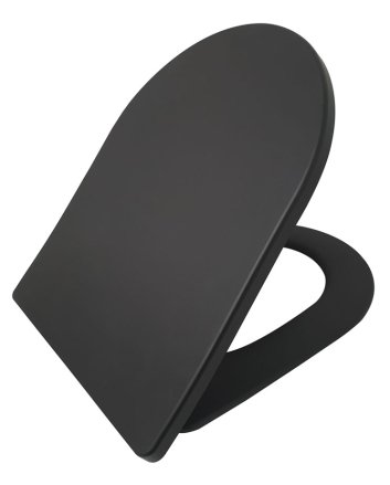 Shade slim toiletzitting softclose en quick release mat zwart