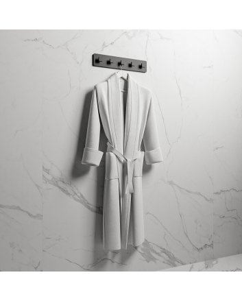 Mondiaz Easy Handdoekhaakjes 45cm solid surface kleur Urban