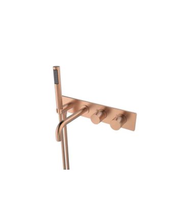 Style inbouw badthermostaat muur geborsteld koper