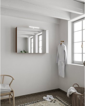 Mondiaz Cubb spiegelkast 100x70x16cm kleur rust met 2 deuren