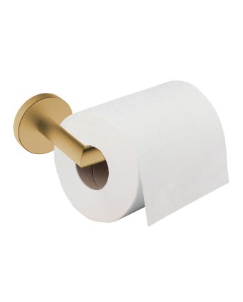 Alonzo toiletrolhouder met vaste arm geborsteld messing