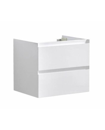 Sani DeLuxe Infinity onderkast korpus en front in het verstek met greeplijst in korpus kleur 60 Hoogglans Wit