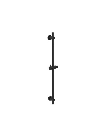 Glijstang met wateruitgang 66 cm mat zwart