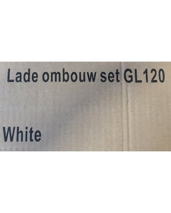 Sani DeLuxe Ombouwset voor bovenlade naar 1 sifon uitsparing t.b.v. enkele wastafel 120 cm
