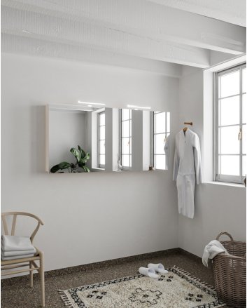 Mondiaz Cubb spiegelkast 150x70x16cm kleur linen met 3 deuren