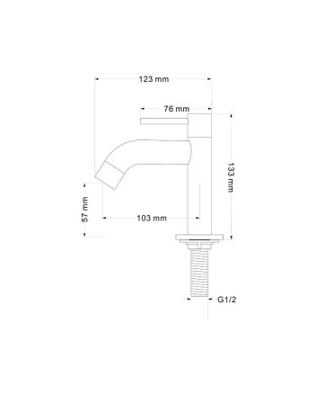Sani DeLuxe Fonteinkraan opbouw New Cadans Chroom