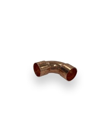 Riko bocht roodkoper 22 x 22 mm, 90 graden