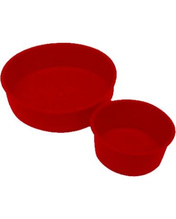 Speciedeksels kunststof 75 mm rood